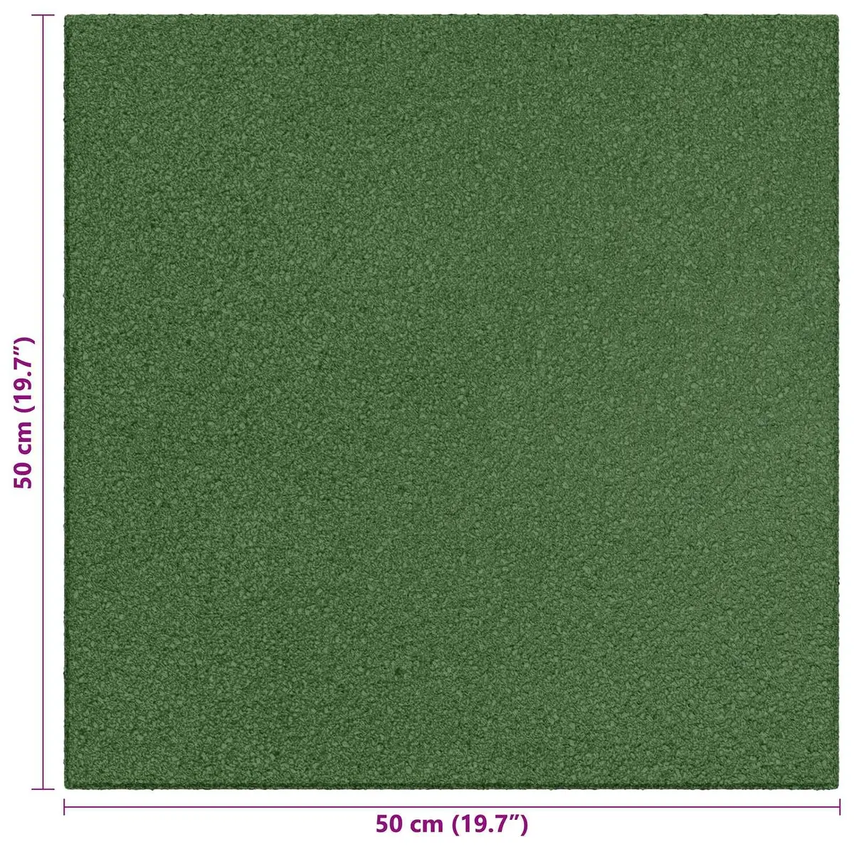 Fall Protection Tiles Outdoor Garden 50 x 50 cm Green 12 Piece Rubber
