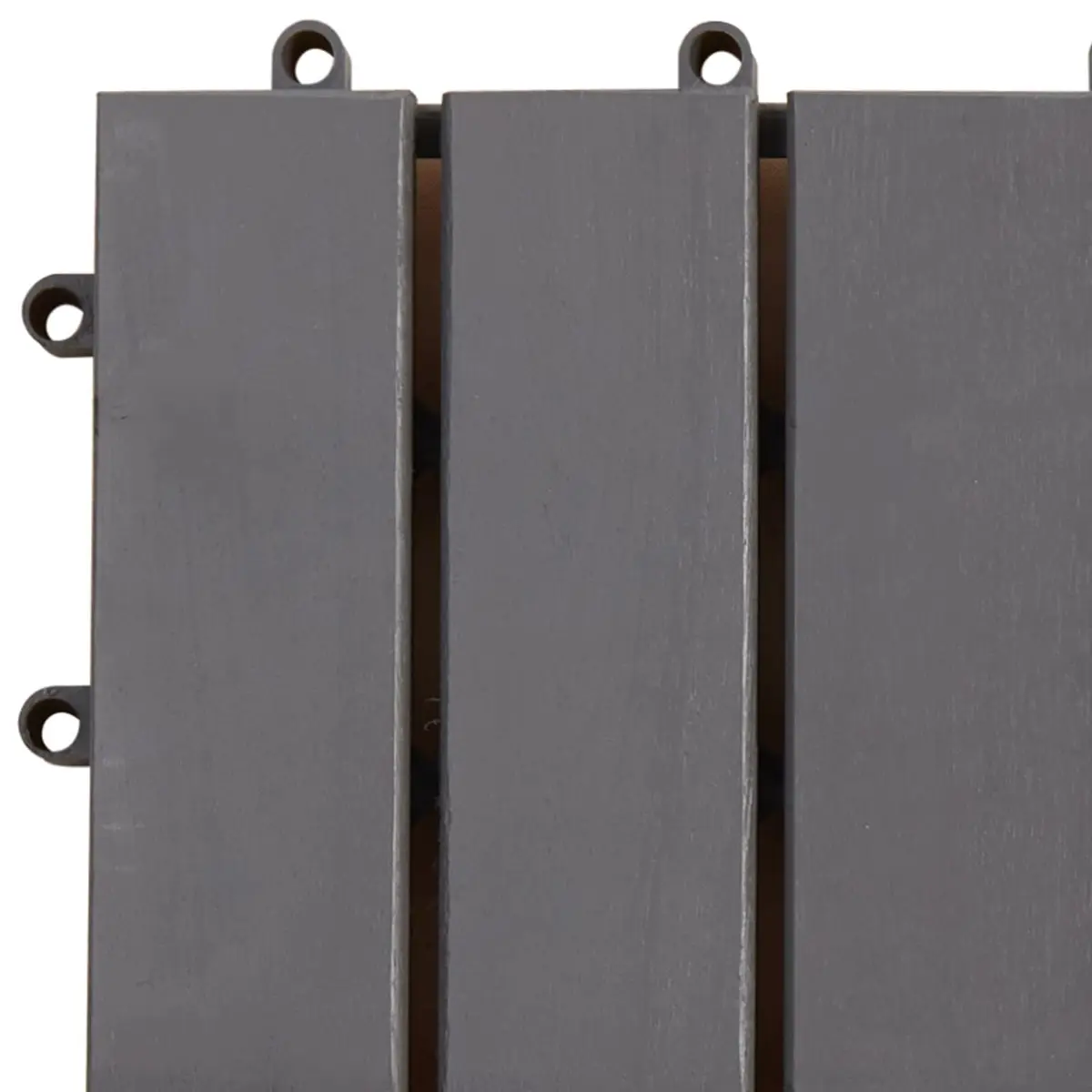 Decking Tiles Outdoor Patio 30 Piece 30x30cm Grey Acacia Hardwood Interlocking
