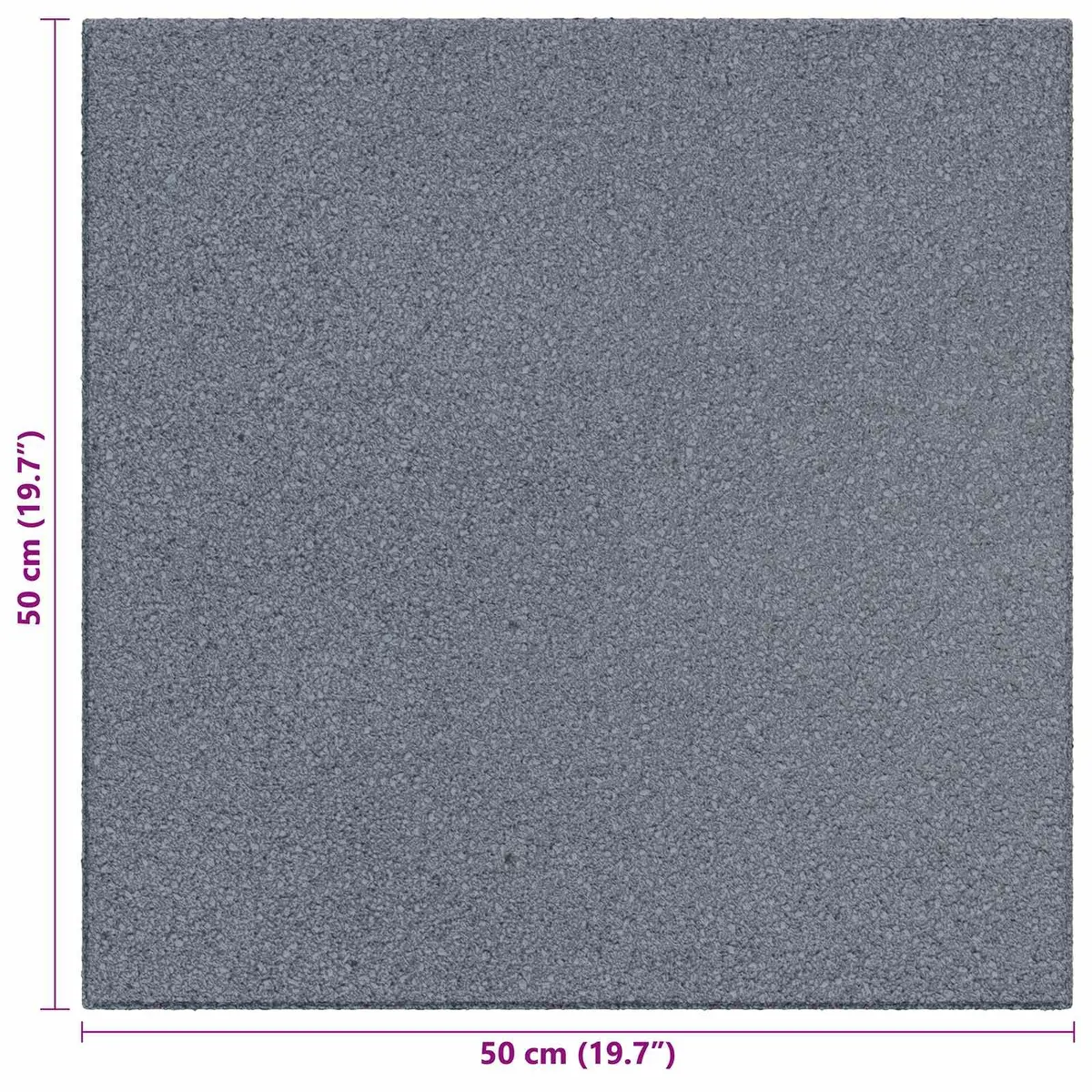 Fall Protection Tiles 18 pcs Grey 50 x 50 cm