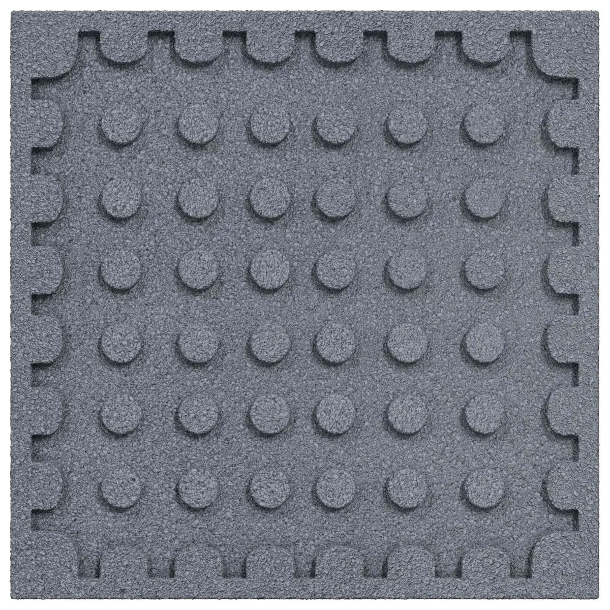 Fall Protection Tiles Outdoor Rubber Flooring 50 x 50 cm Grey 24 Piece