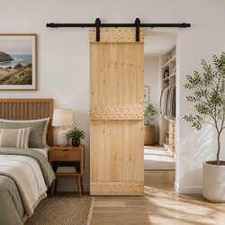Specifications for Sliding Door: Solid Pine Wood 70x210cm