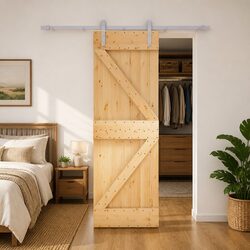 Specifications of Pine Wood Sliding Door 70x210 cm