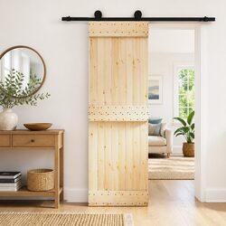 Specifications for Sliding Door: 70 x 210 cm Pine Wood