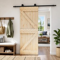 Sliding Door Dimensions 85 x 210 cm, Solid Pine Construction
