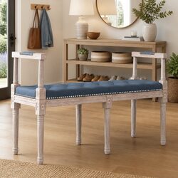 Grey Velvet Tufted Bench Dimensions: 110 x 40 x 70 cm