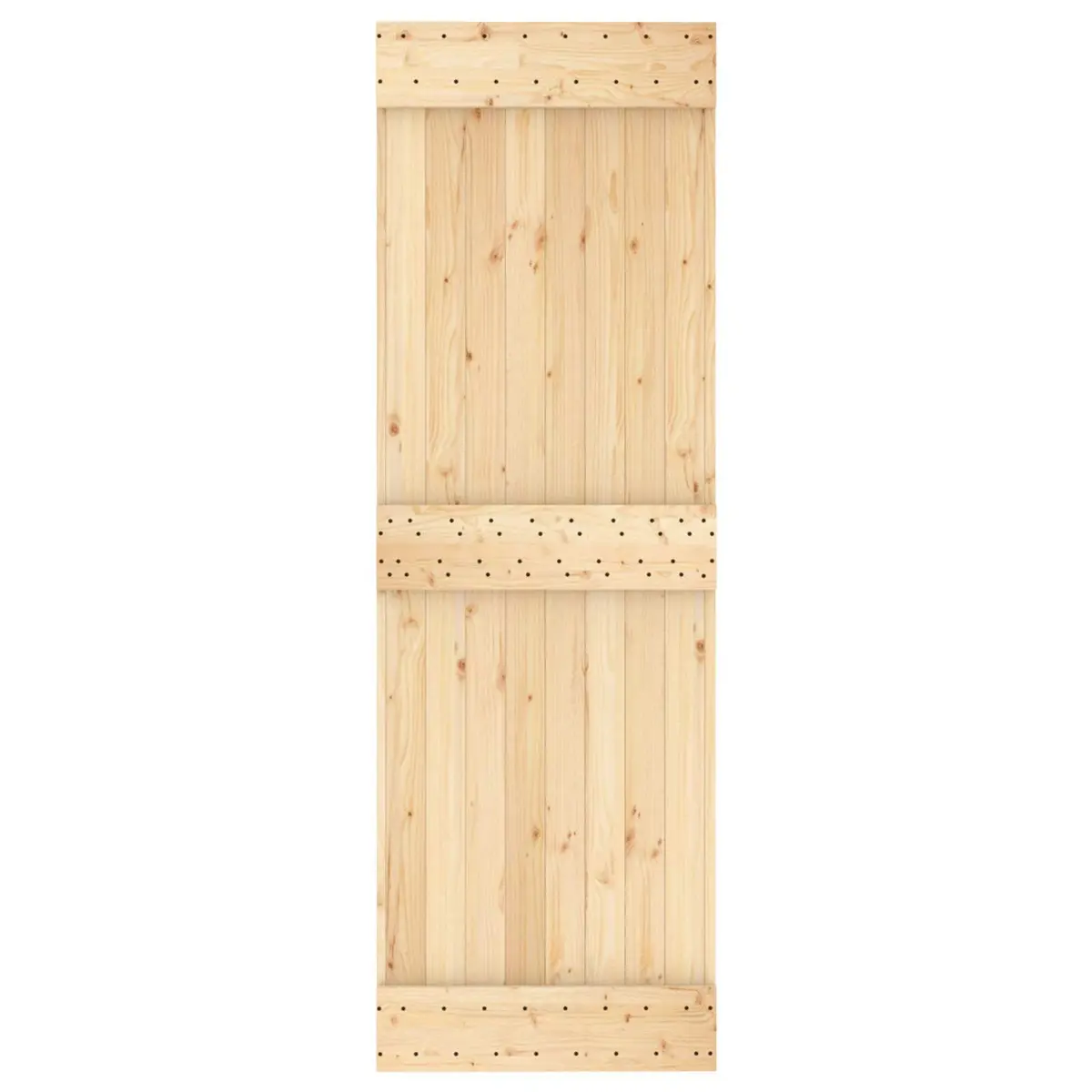 Sliding Door Natural White 70 x 210 cm Solid Pine Wood Modern Room Divider