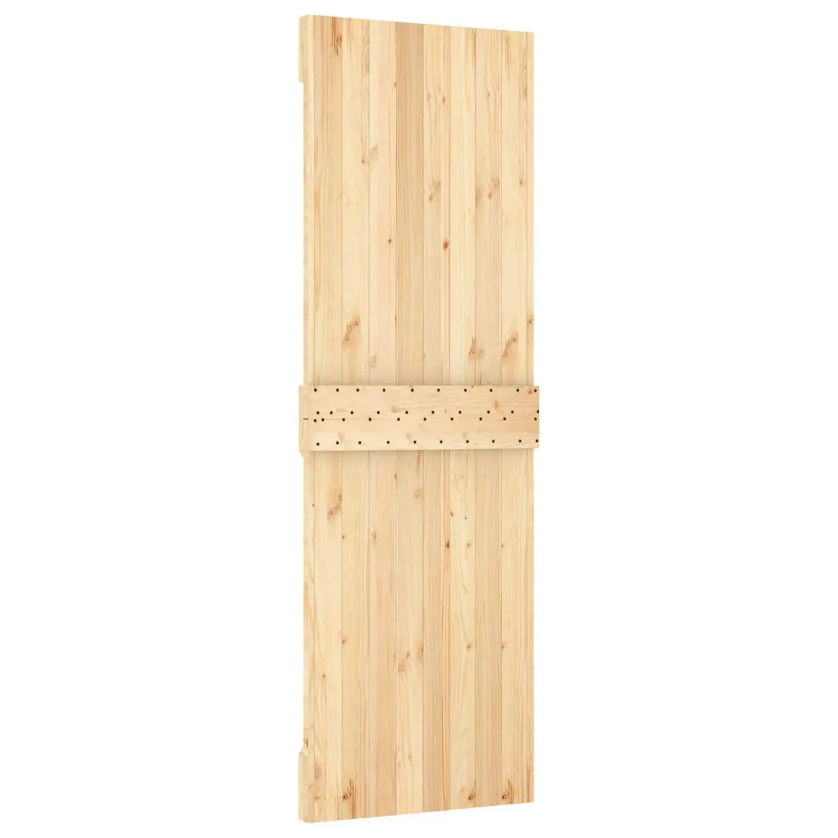 Sliding Door 70 x 210 cm Space-Saving Room Divider Pine Wood Modern Design