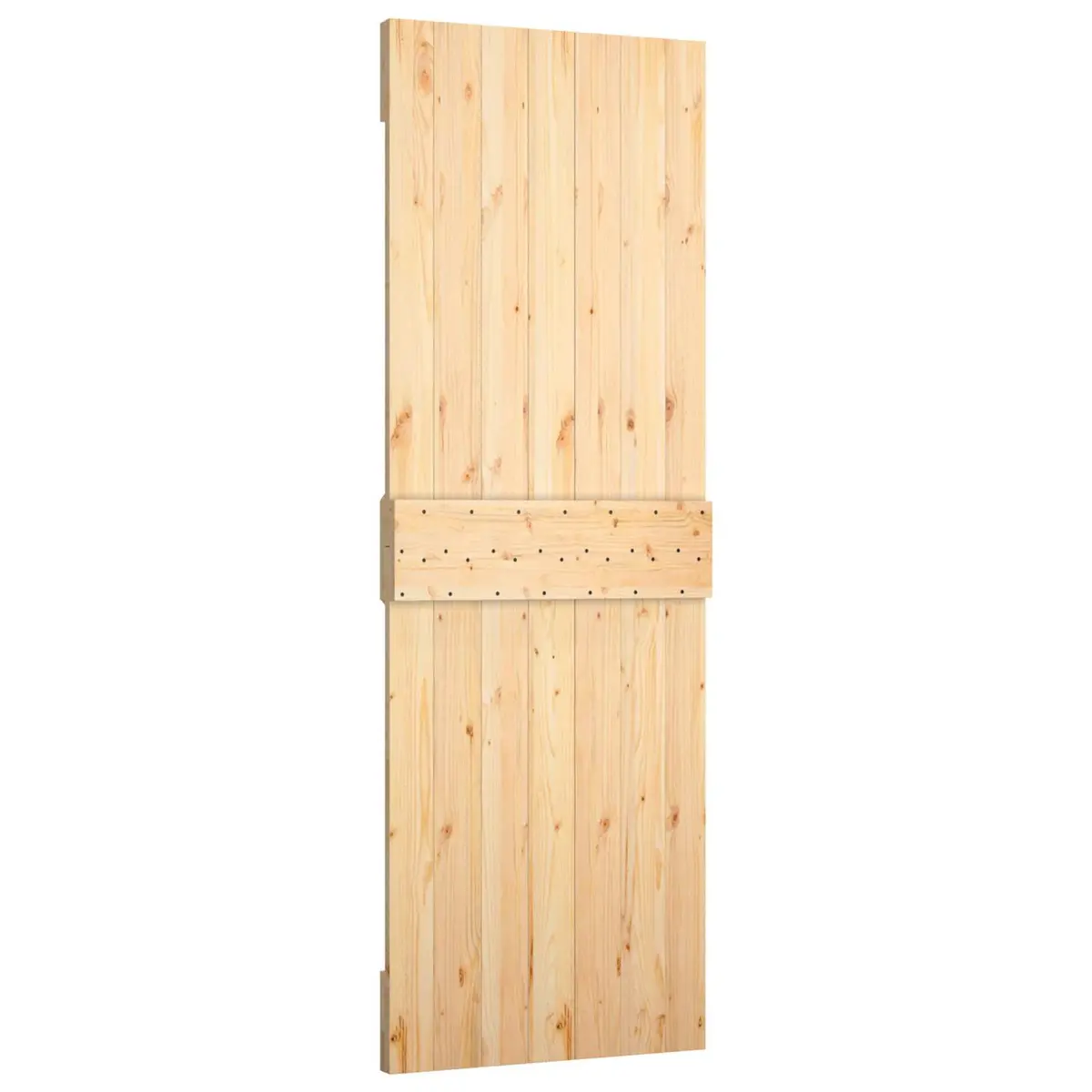 Sliding Door Natural Pine Wood 70 x 210 cm Modern Room Divider