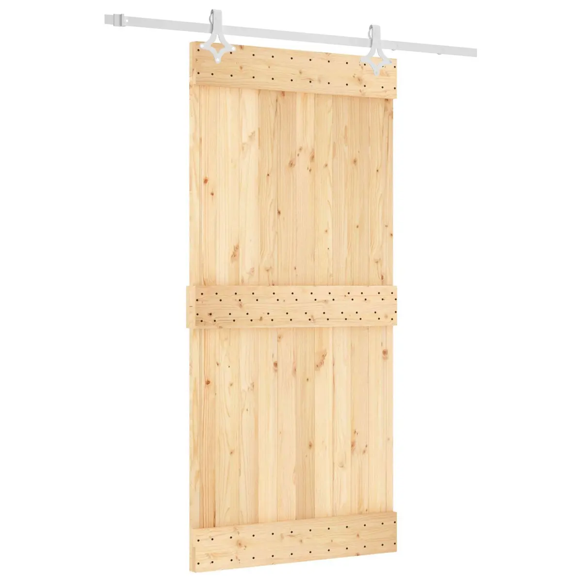 95x210cm Sliding Door in Solid Pine Wood