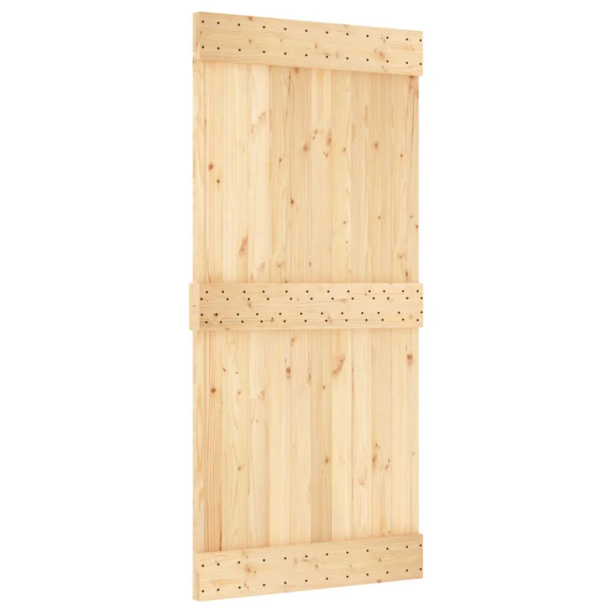 95x210cm Sliding Door in Solid Pine Wood