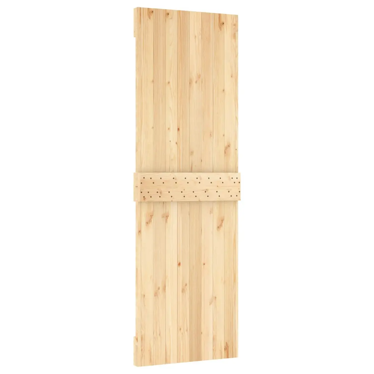 Sliding Door Solid Pine Wood Natural White 70 x 210 cm Modern Room Divider
