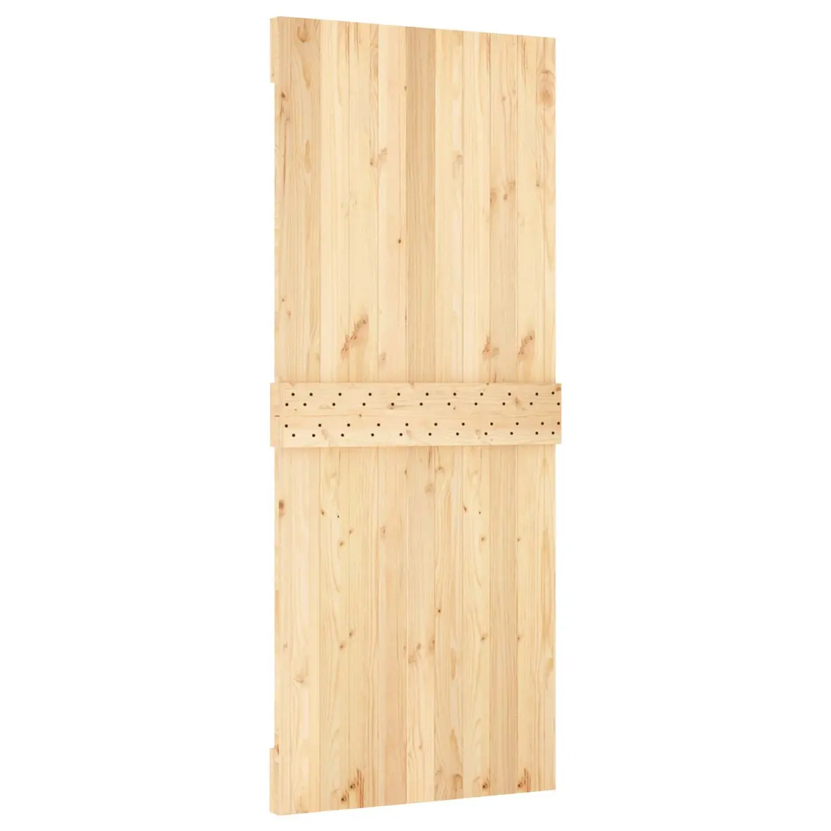 Sliding Door Solid Pine Wood Natural White Modern Interior Room Divider 85x210cm