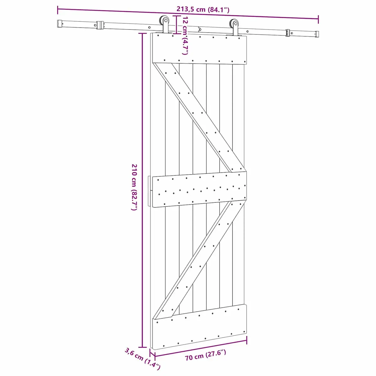 Sliding Door Modern Room Divider Space-Saving Minimalist Design Interior Door