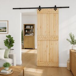 Specifications of Sliding Door 80 x 210 cm with Solid Pine Frame