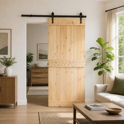Sliding Door Specs: 85 x 210 cm Pine Wood Room Divider