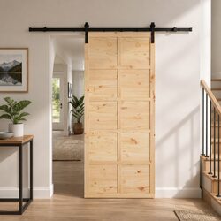 Specifications of Sliding Door: Solid Pine Wood 80 x 208 cm