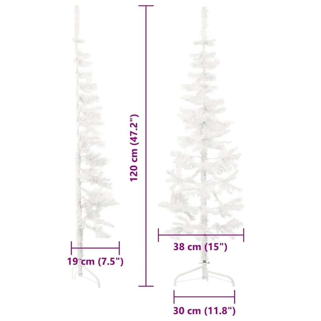 Half Christmas Tree Artificial Holiday Decoration Indoor 120cm