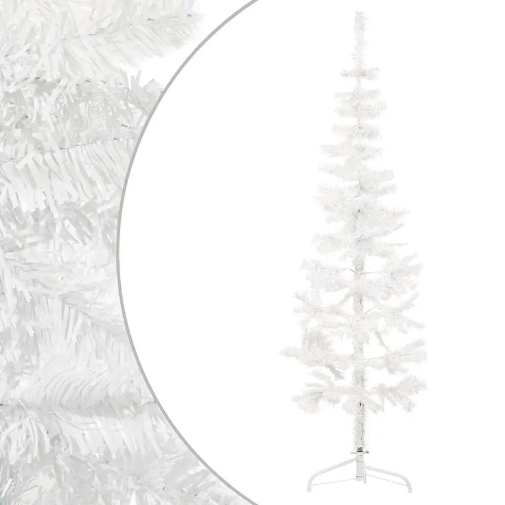Half Artificial Christmas Tree for Home Decoration 180cm White