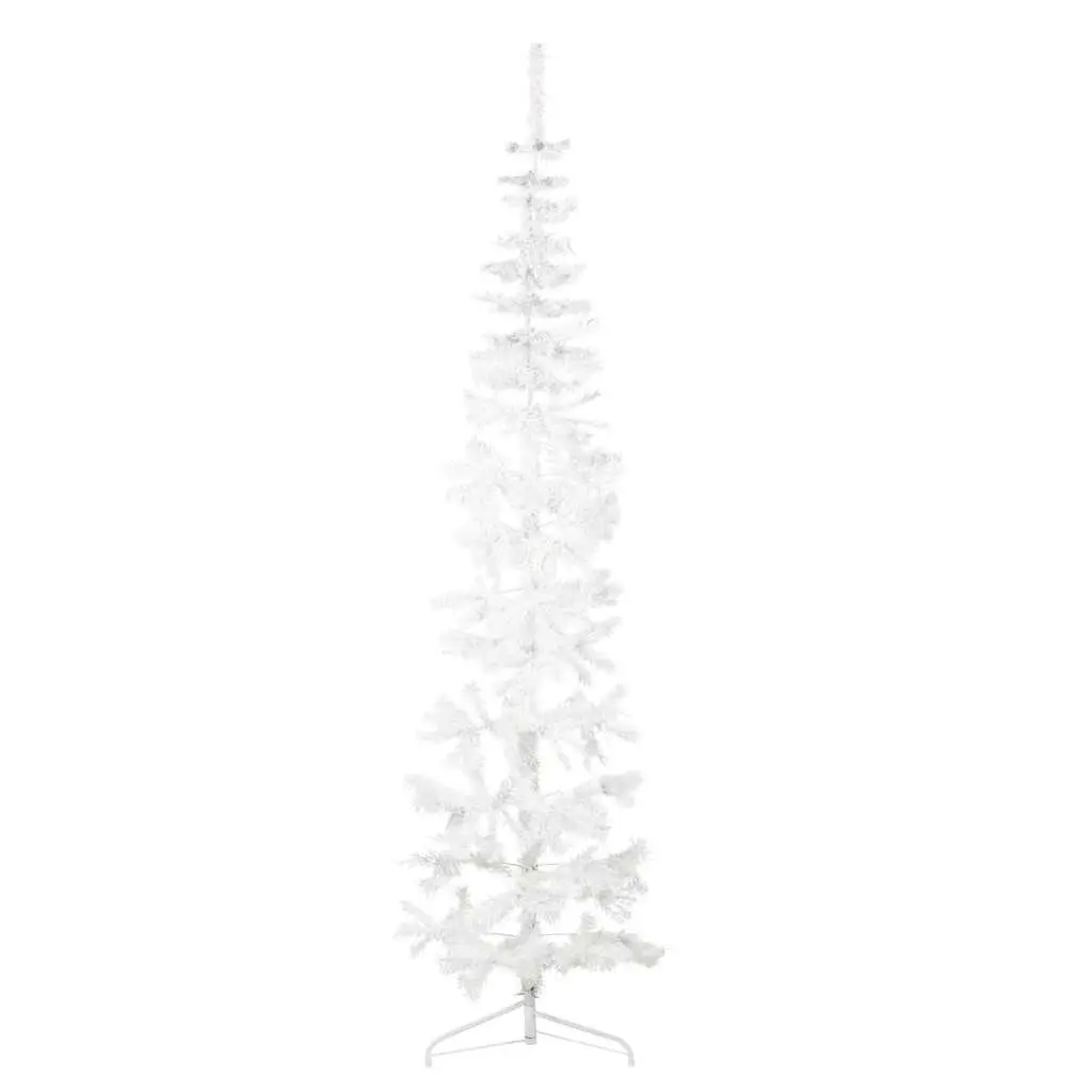 210cm Slim Artificial Half Christmas Tree