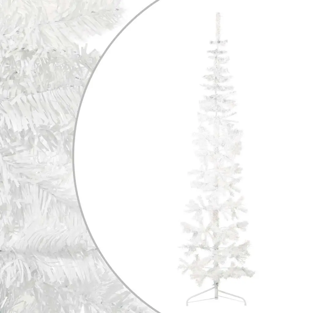 210cm Slim Artificial Half Christmas Tree