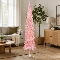 Specifications of Pink 210cm Artificial Half Christmas Tree