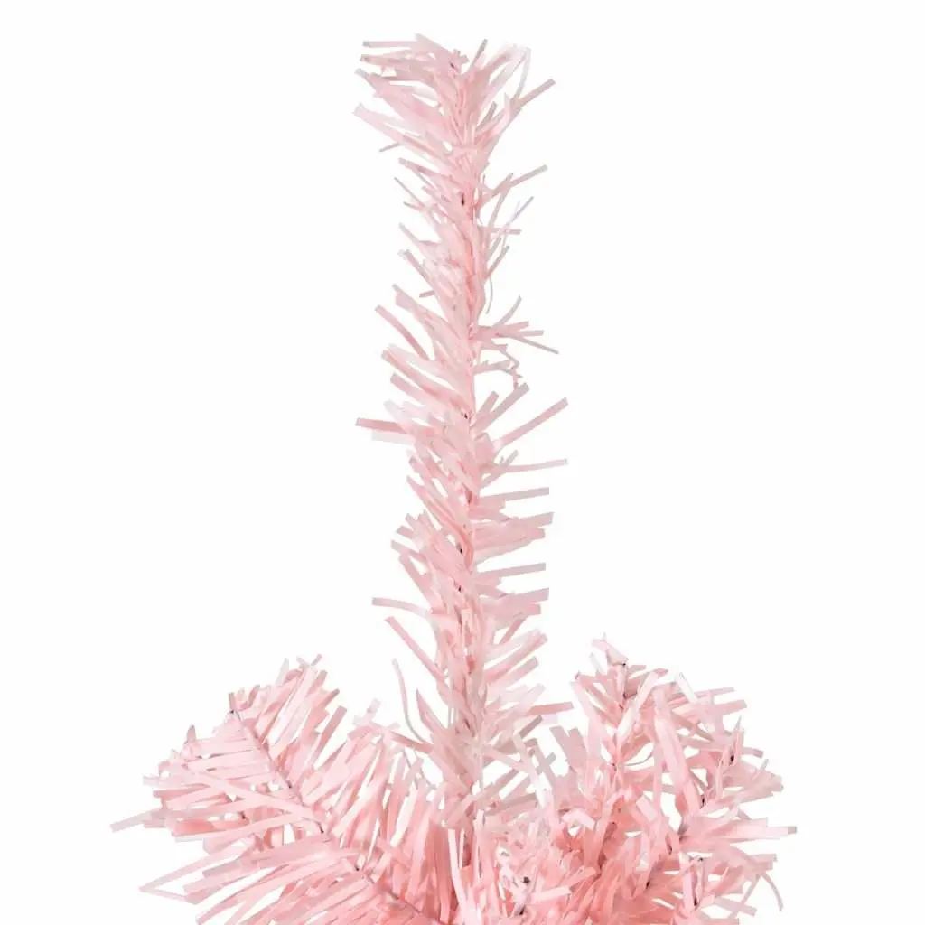Artificial Half Christmas Tree for Home Holiday Decor Pink 240cm
