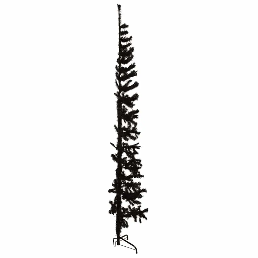 210cm Slim Artificial Black Christmas Tree