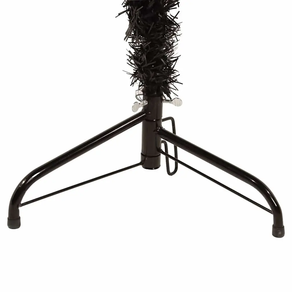 210cm Slim Artificial Black Christmas Tree