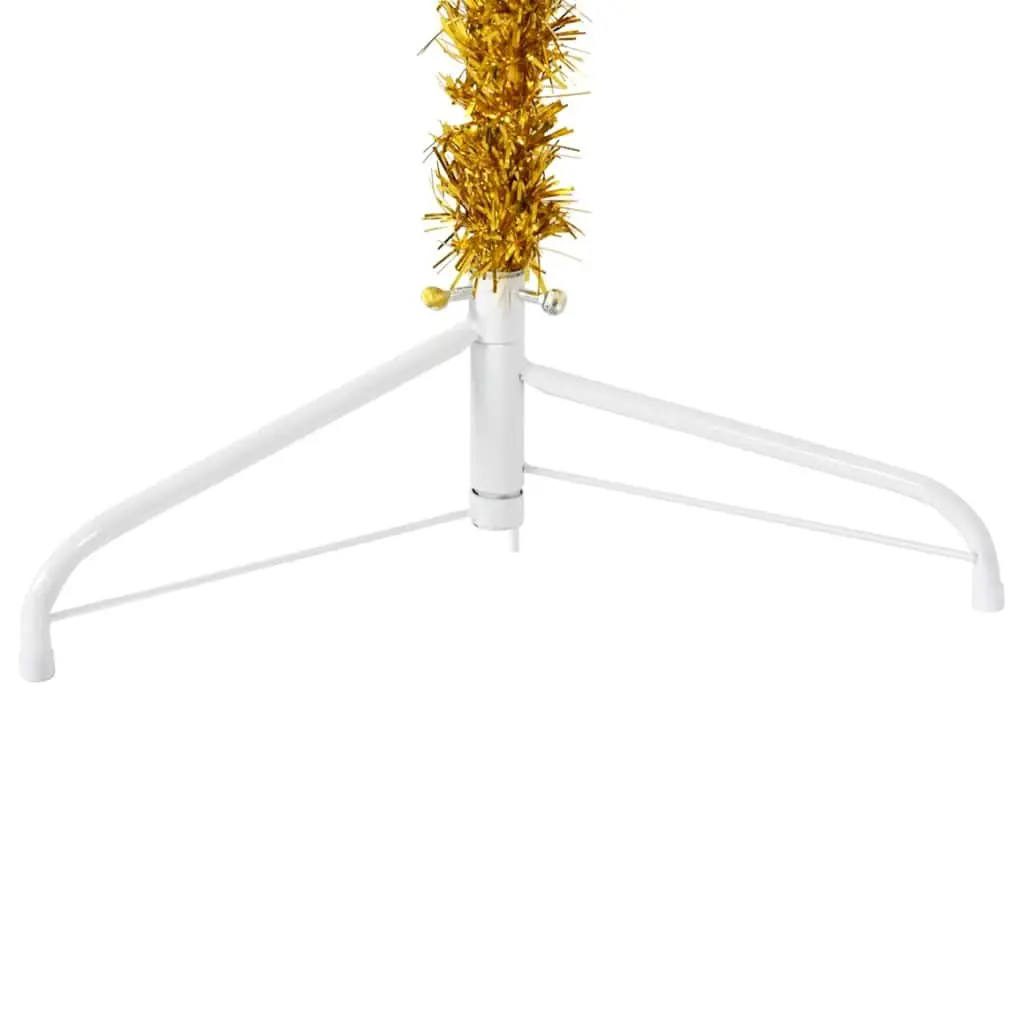 Half Christmas Tree for Home 150cm Gold Seasonal Decoration