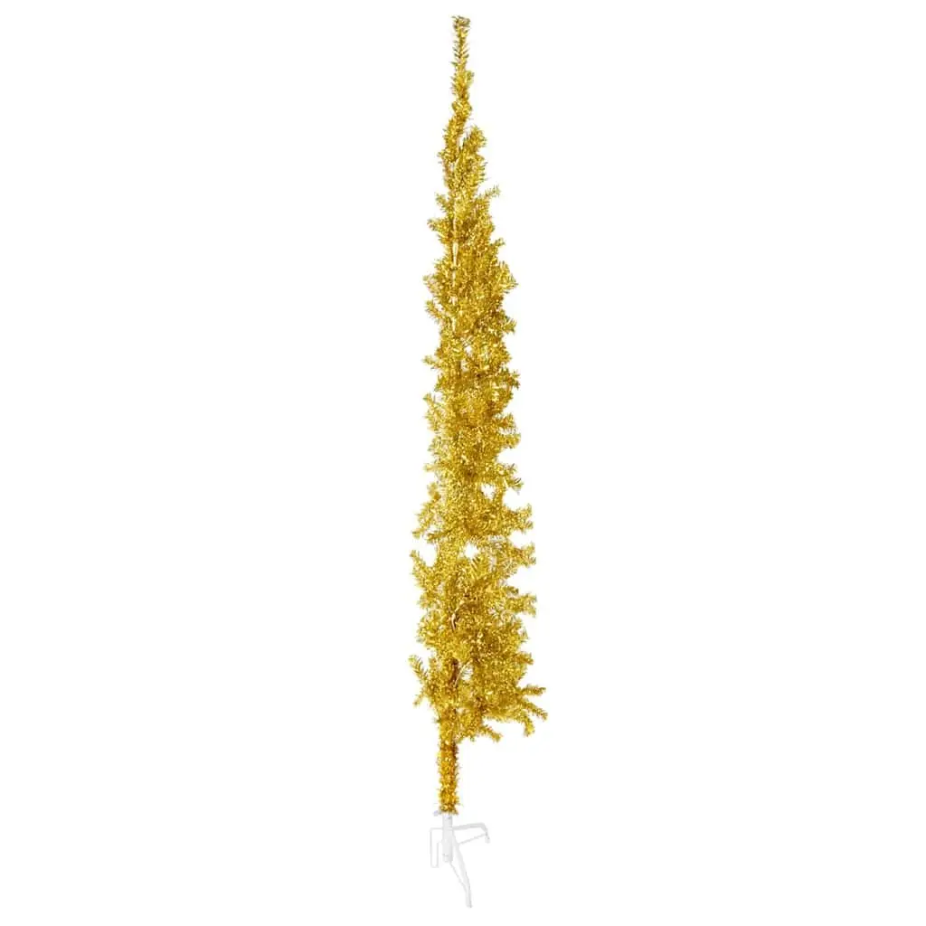 Slim Artificial Half Christmas Tree with Stand Holiday Seasonal Decoration 180