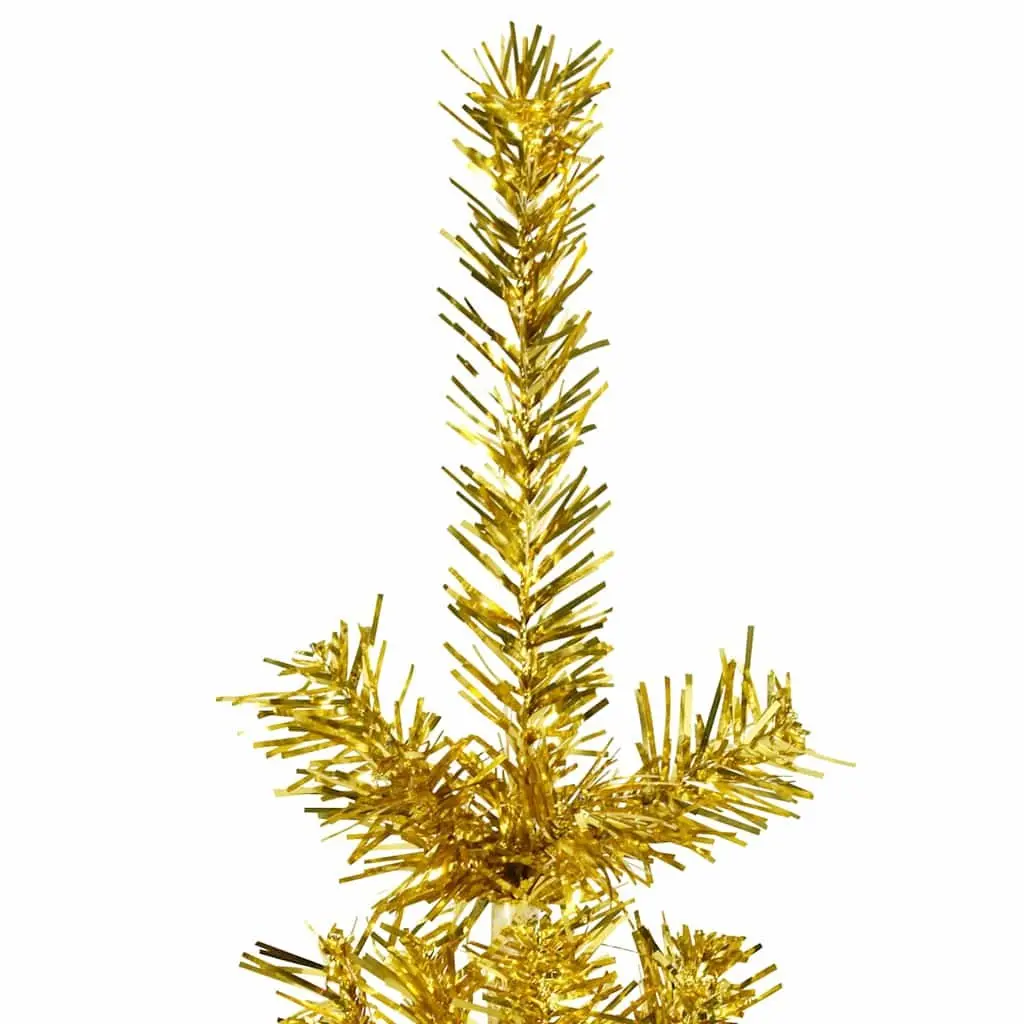 Half Christmas Tree for Home Decoration 210cm Gold