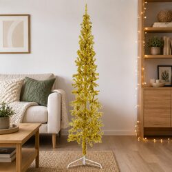 Specifications of Slim Gold Half Christmas Tree 240cm