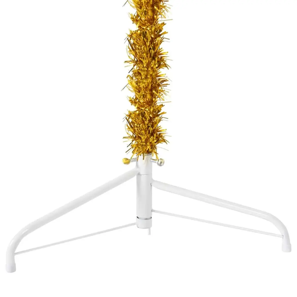Artificial Half Christmas Tree for Wall Placement 240cm Gold