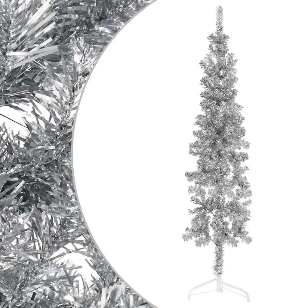 Slim Artificial Half Christmas Tree 180 cm