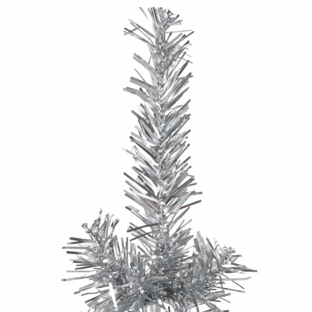 Artificial Half Christmas Tree for Home 210cm Silver
