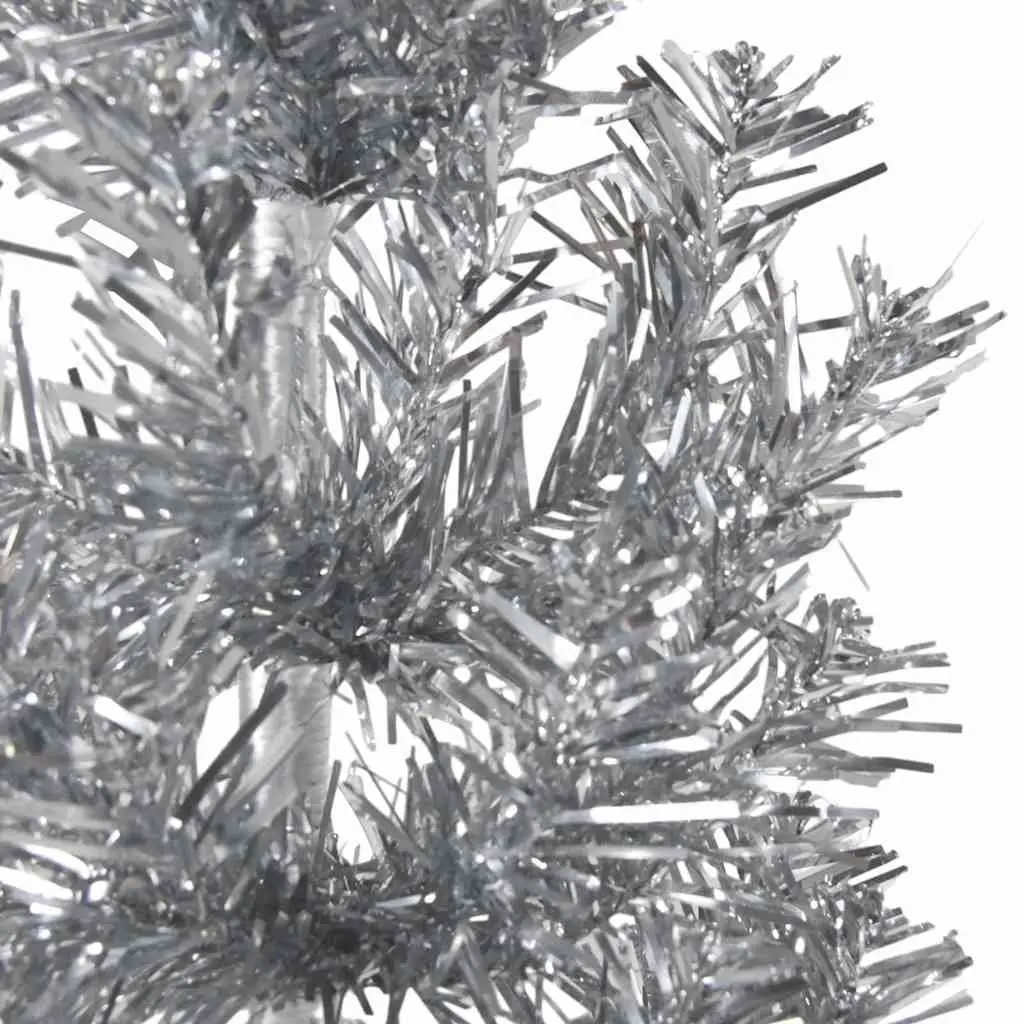 Artificial Half Christmas Tree for Home 210cm Silver