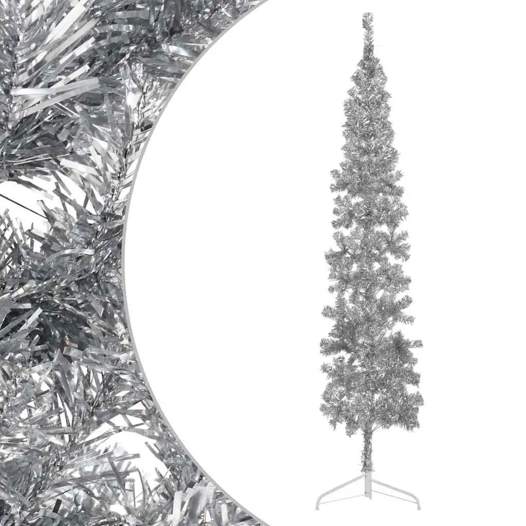 Silver Half Christmas Tree 240cm