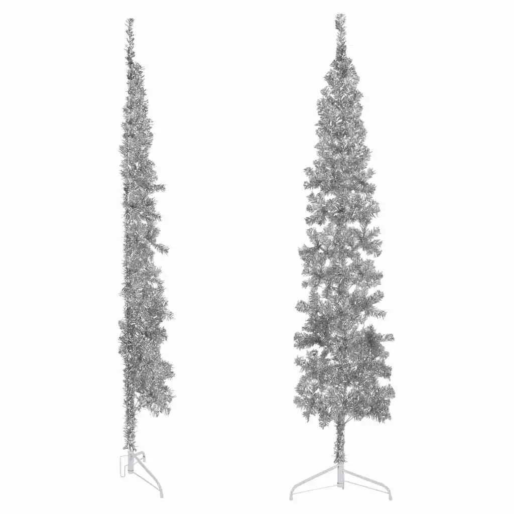 Silver Half Christmas Tree 240cm