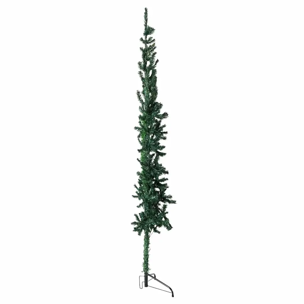 Half Christmas Tree for Home 150cm Slim Green Space Saving