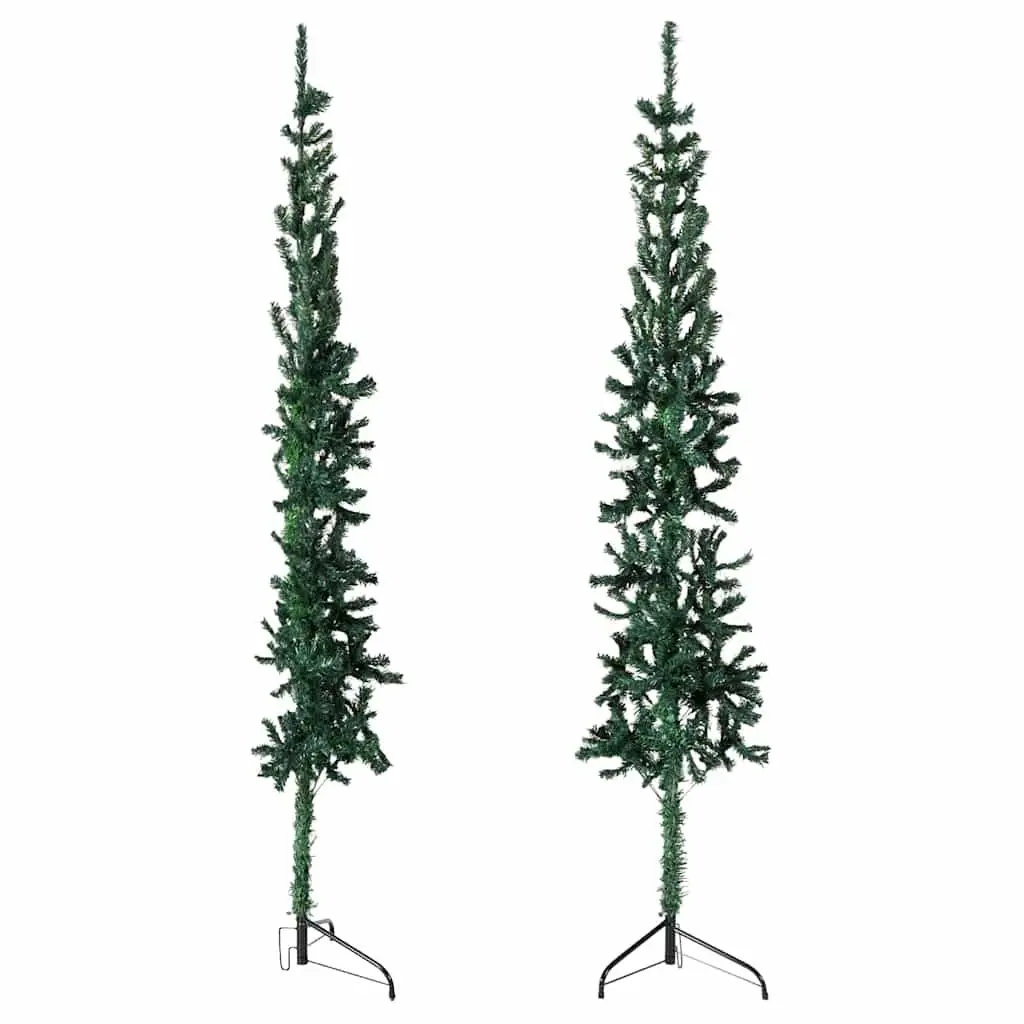 Slim Half Christmas Tree with Stand, 180cm