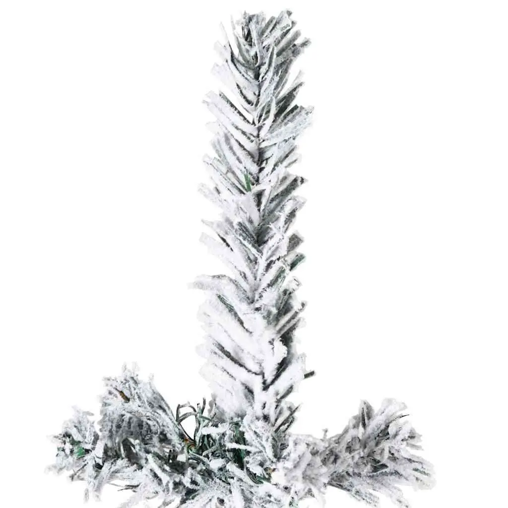 Artificial Half Christmas Tree Wall-Mount 150cm Flocked Snow Holiday Decor