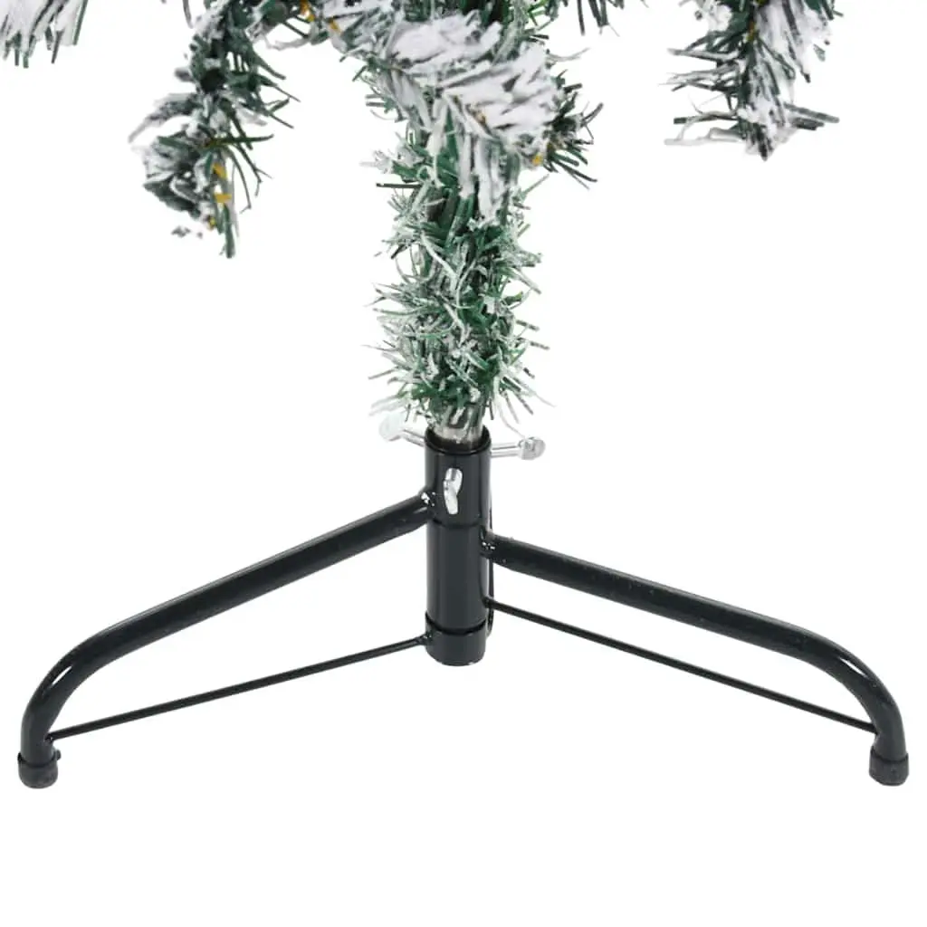 Artificial Half Christmas Tree Wall-Mount 150cm Flocked Snow Holiday Decor