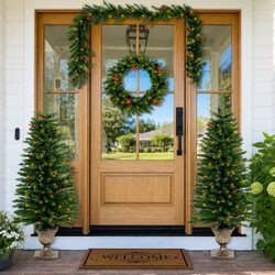 2-Piece Artificial Christmas Tree Set Specifications and Features