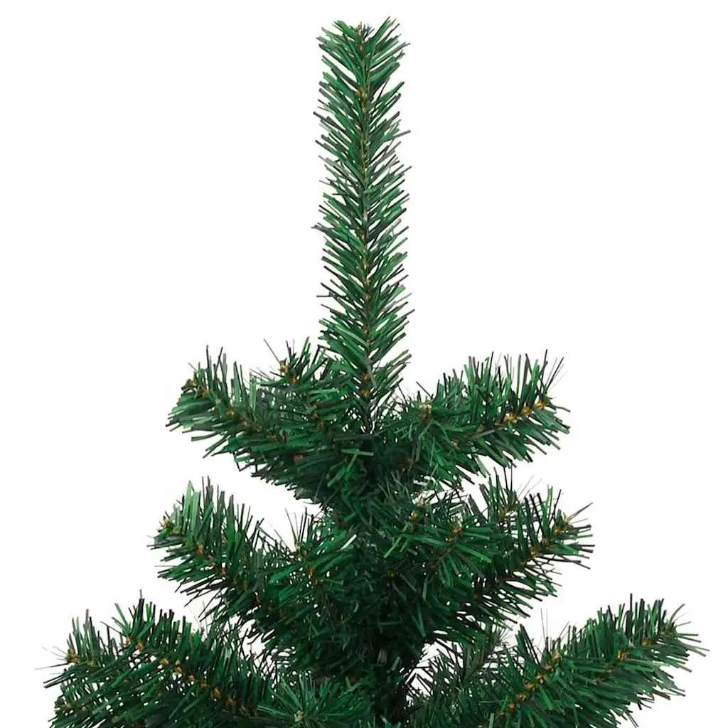 Artificial Christmas Tree for Holiday Decoration 120cm Green Pre-lit with LED Lights