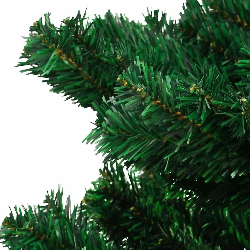 Artificial Christmas Tree for Holiday Decoration 120cm Green Pre-lit with LED Lights