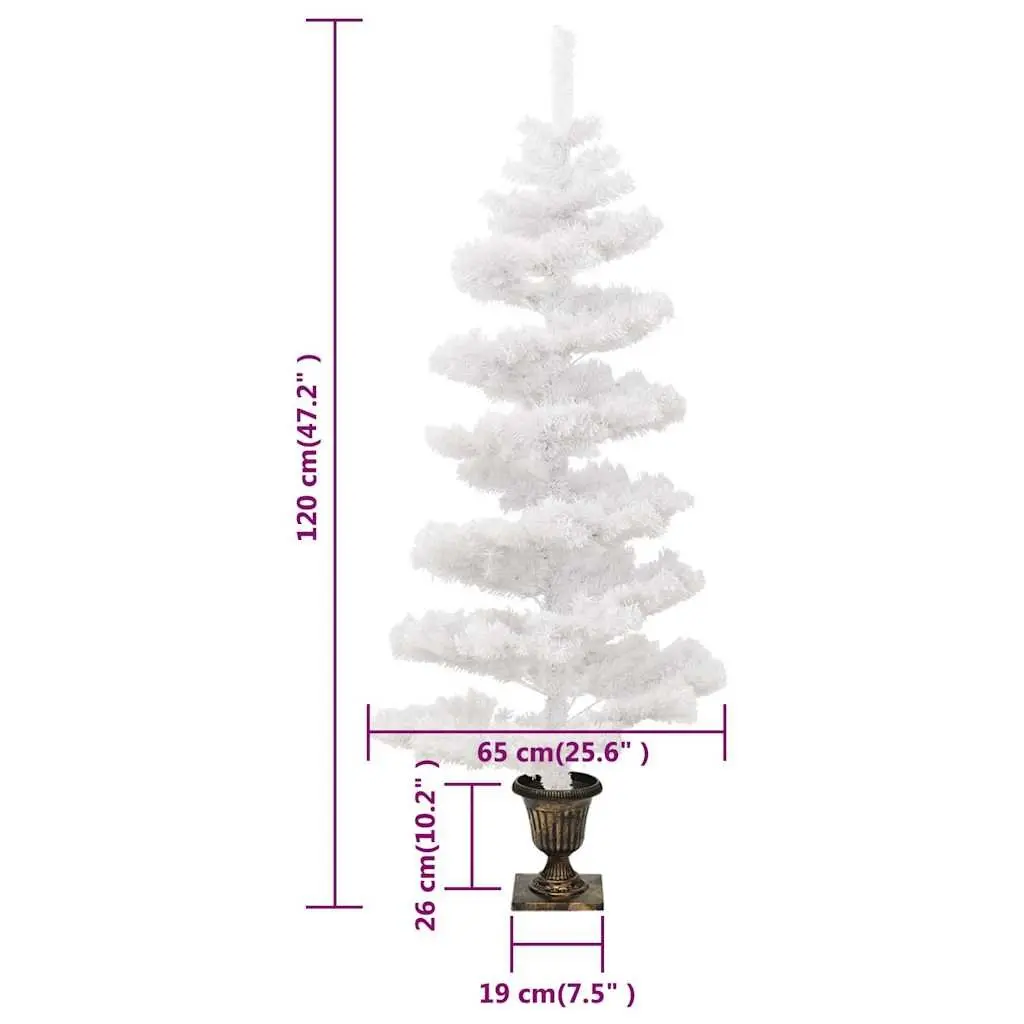 120cm Pre-lit White Christmas Tree