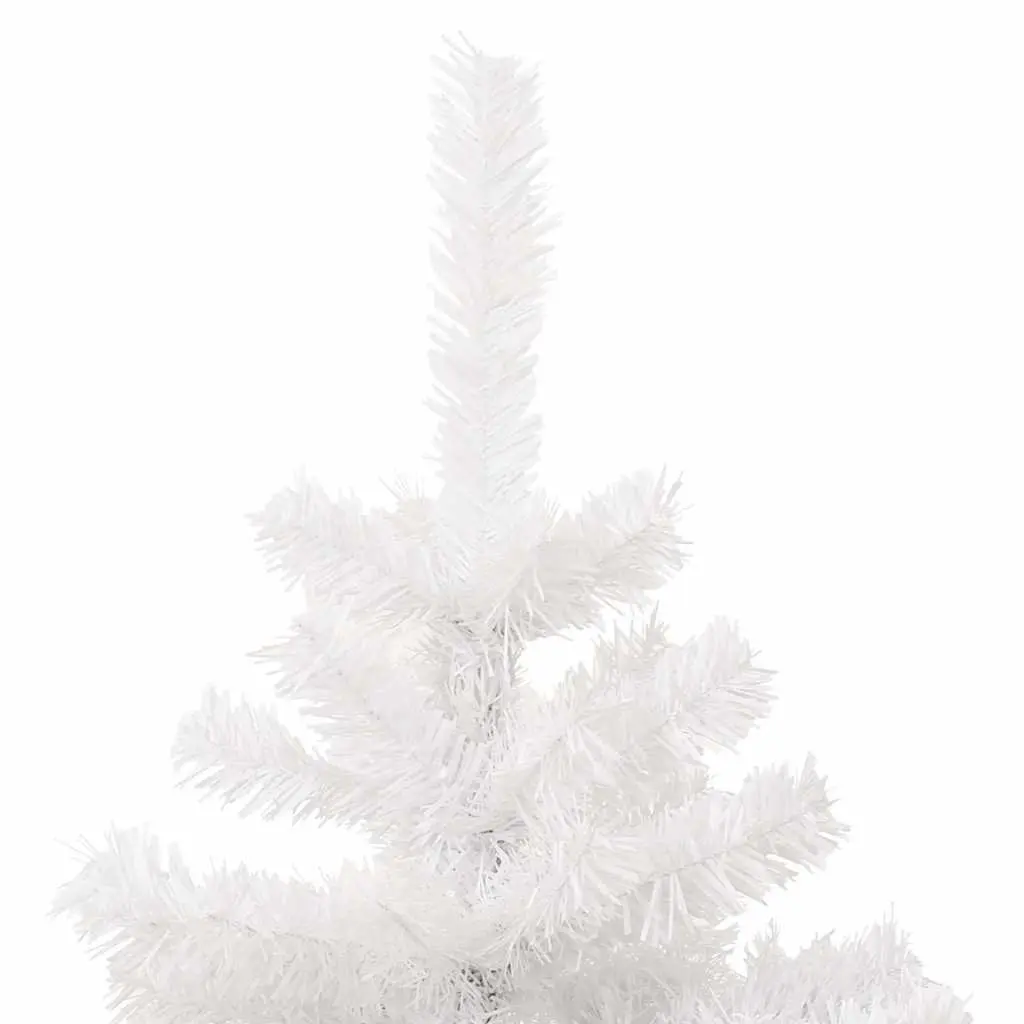 Pre-lit Christmas Tree for Holiday Decoration 150cm White Artificial with LED Lights