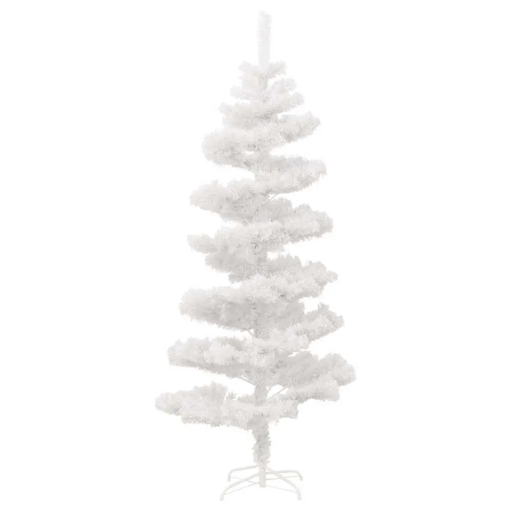 White Swirl Pre-lit Christmas Tree