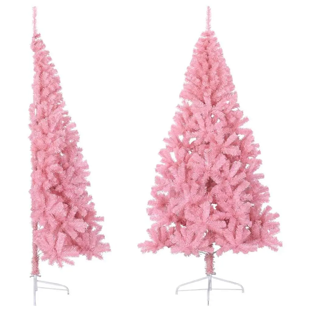 210cm Pink Half Christmas Tree