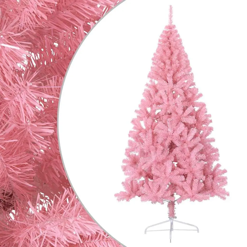 210cm Pink Half Christmas Tree